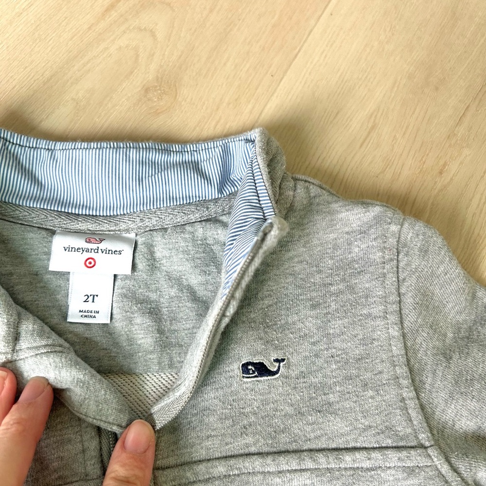 Vineyard Vines Gray Quarter Zip